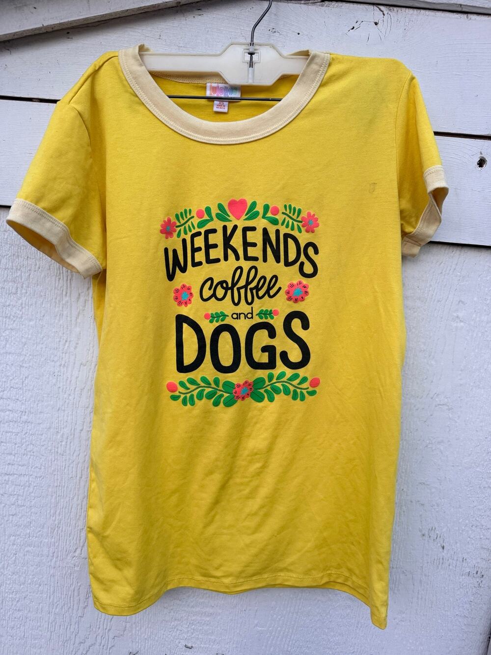 Lularoe XS Shirt Top - Stylish & Comfortable Women's Wear yellow